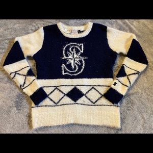 Seattle Mariners Eyelash Sweater, S